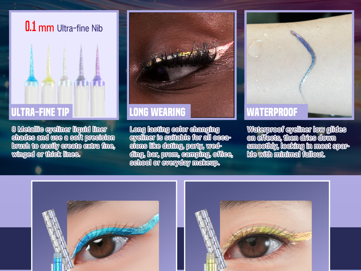 CHARMACY Multichrome Eyeliner Liquid Liner