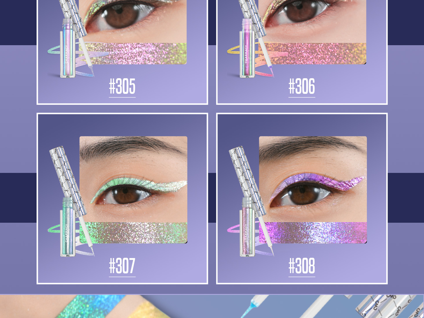 CHARMACY Multichrome Eyeliner Liquid Liner