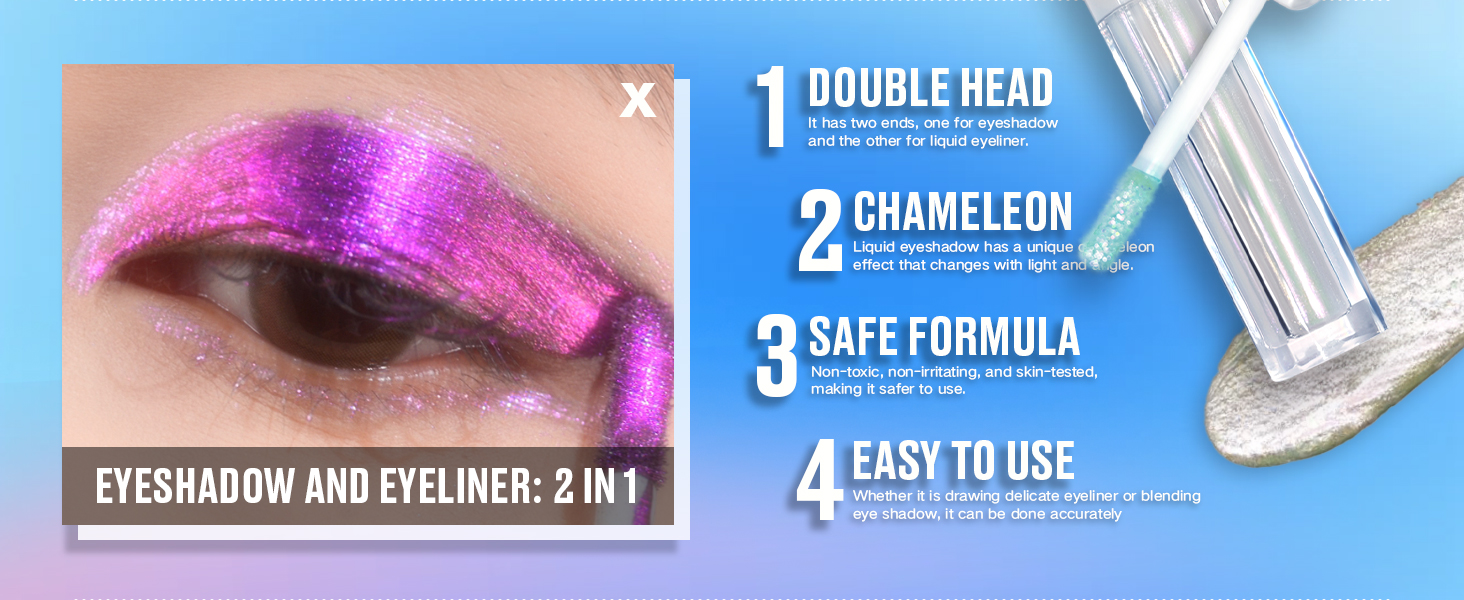 Dual-Ended Liquid Eyeshadow  Eyeliner