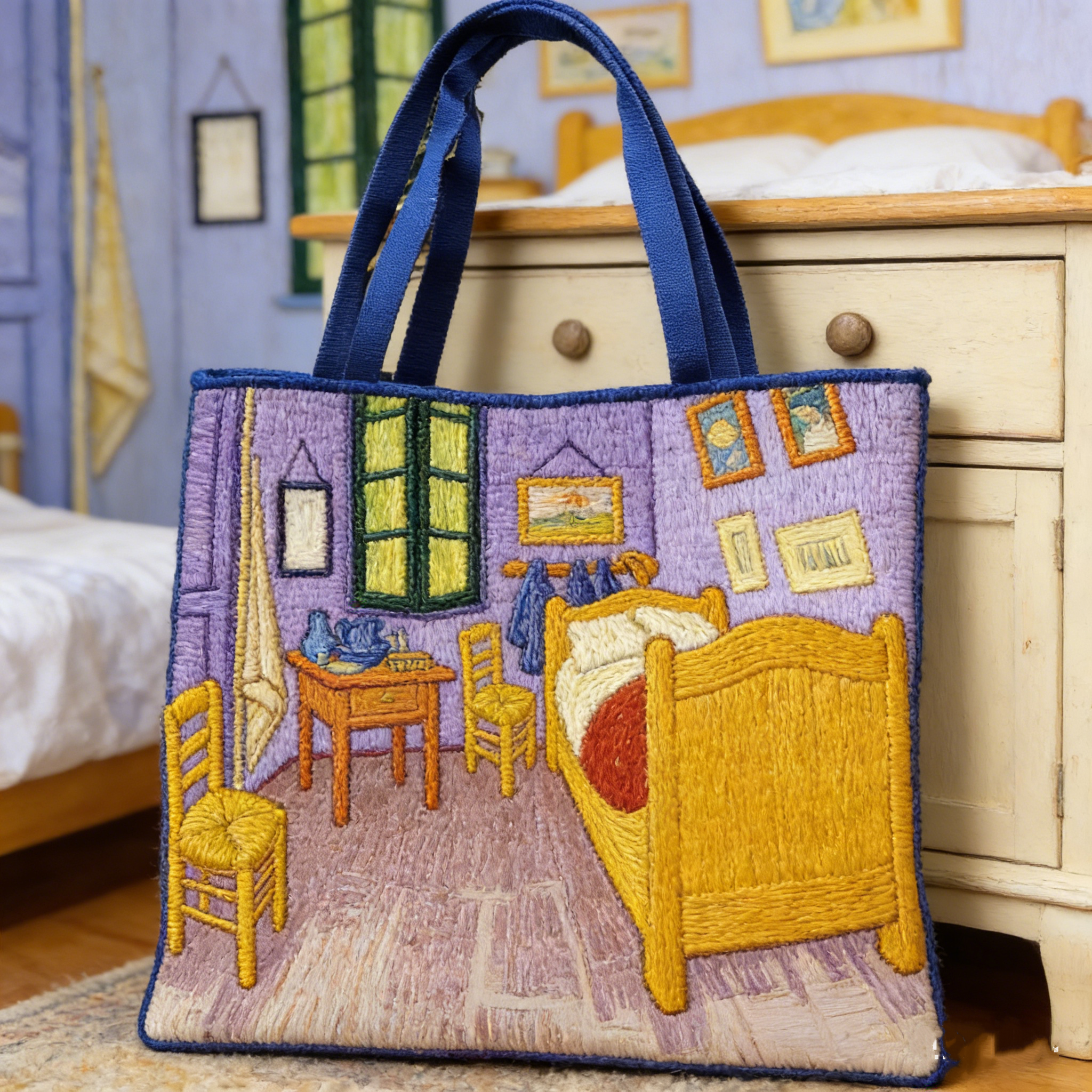 Van Gogh’s Bedroom at Arles Quilted Tote Bag