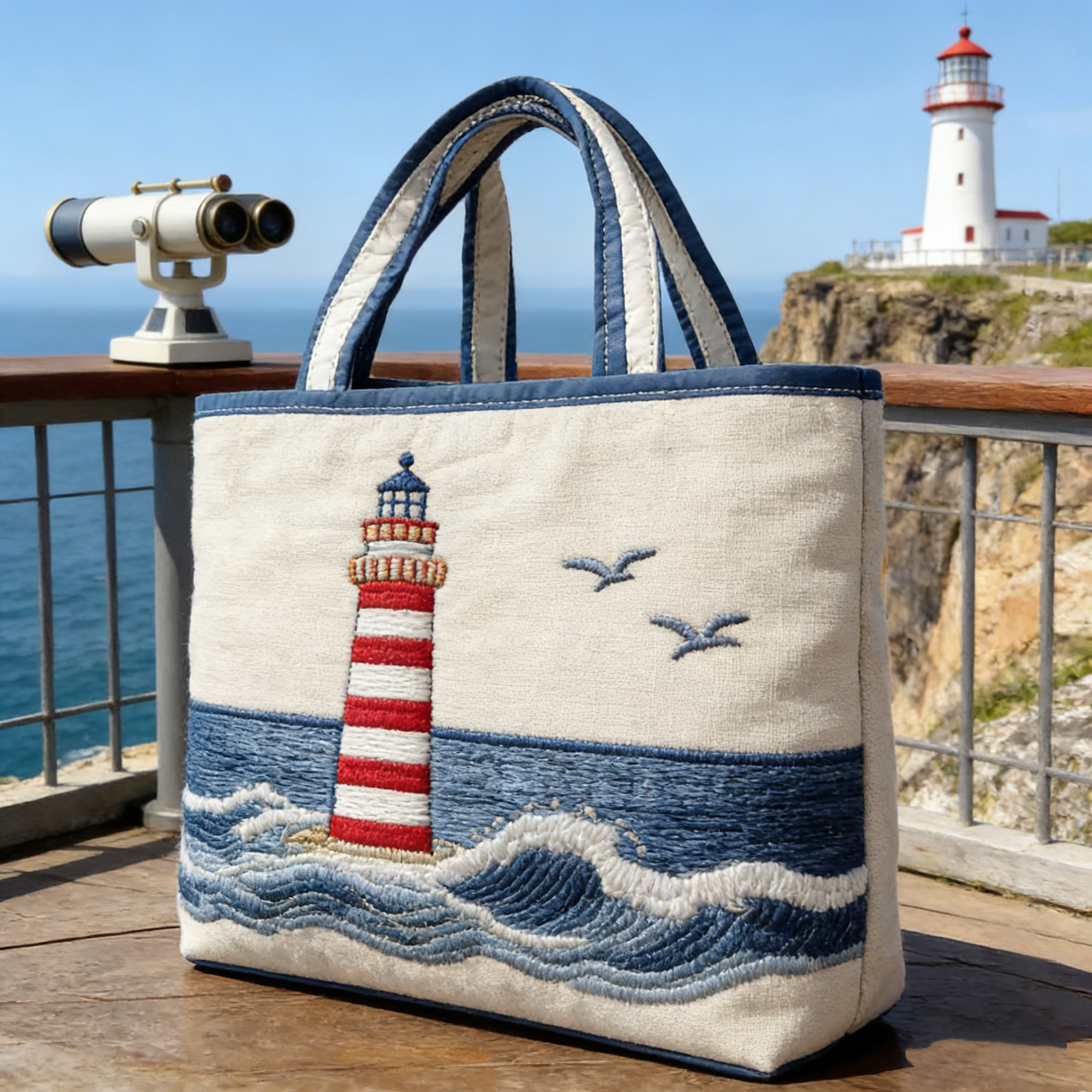 Moonlit Meow QuiltedTote Bag