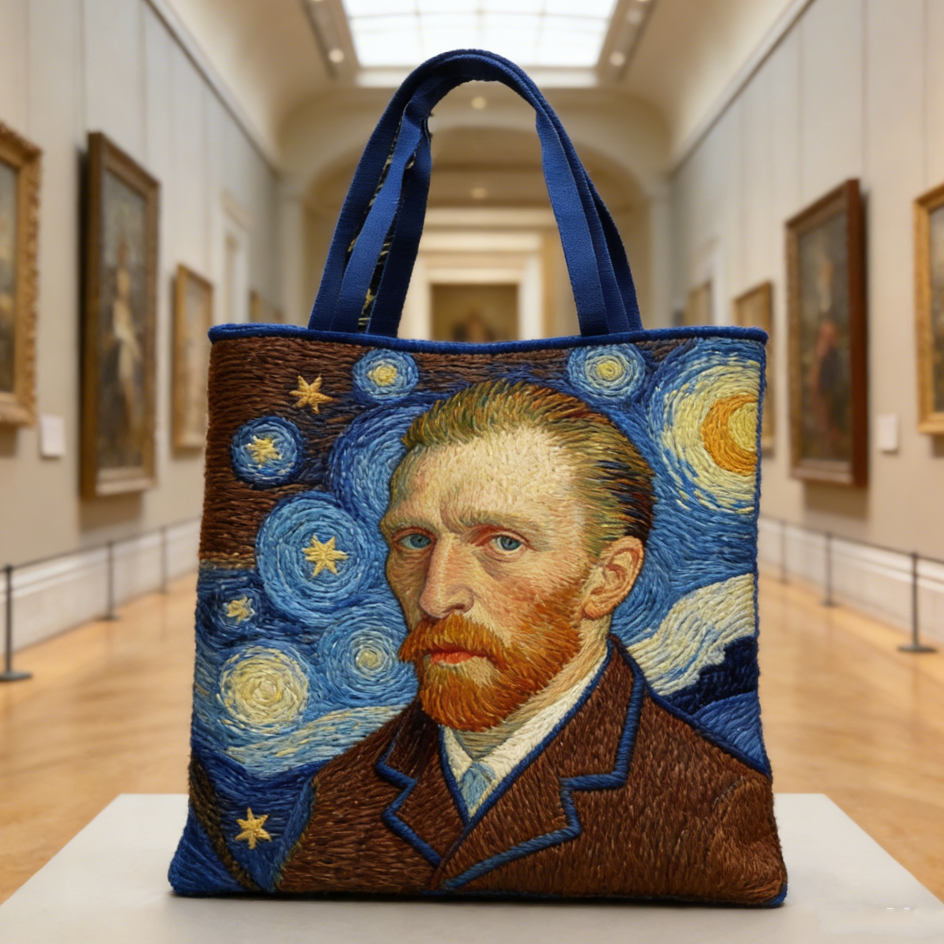 Van Gogh Self-Portrait Quilted Tote Bag