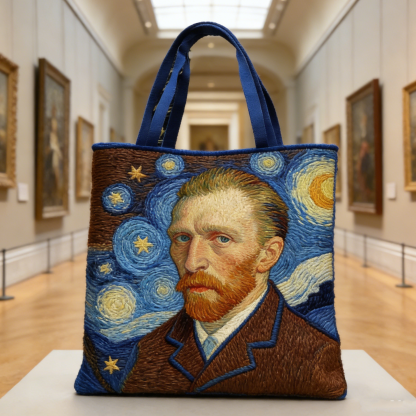 Van Gogh Self-Portrait Quilted Tote Bag