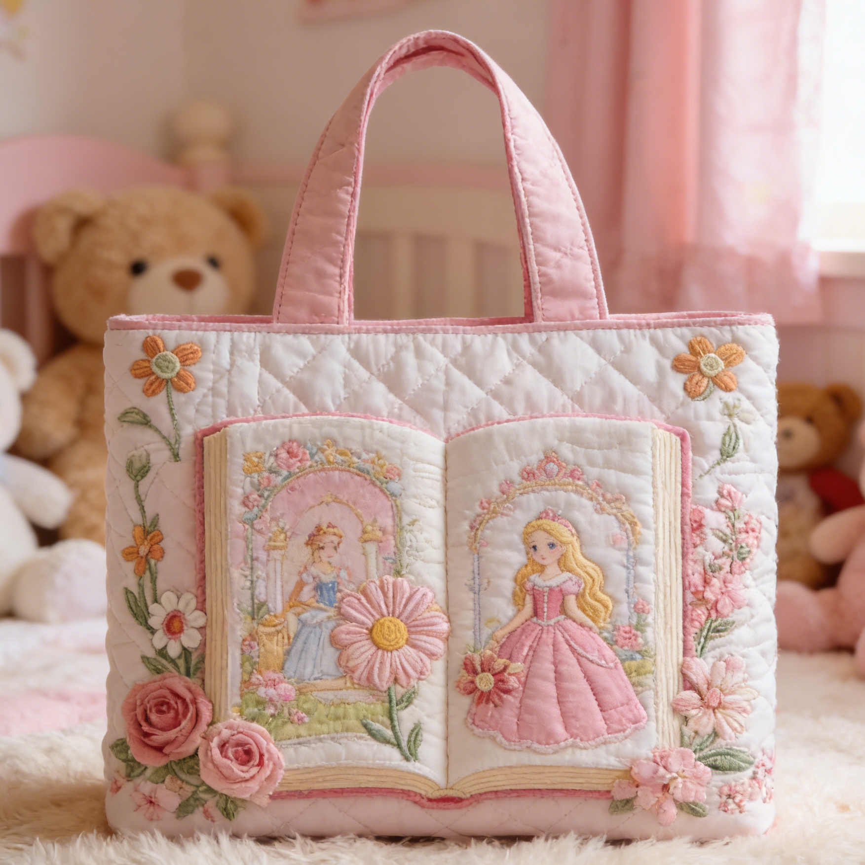 Princess Storybook Quilted Tote Bag RIXH2470