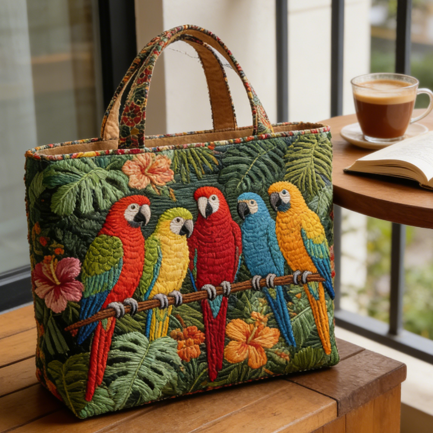 Moonlit Meow QuiltedTote Bag