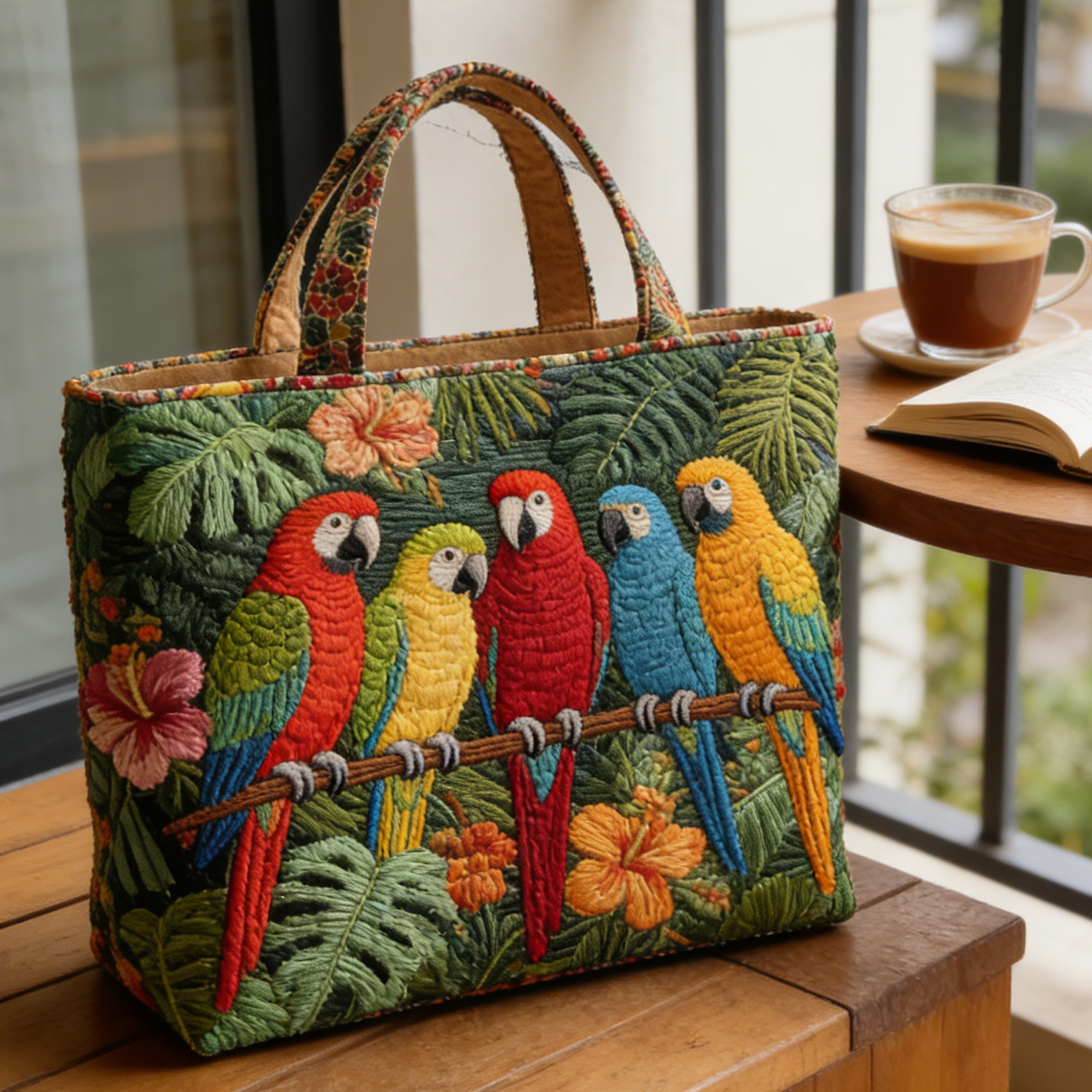 Moonlit Meow QuiltedTote Bag