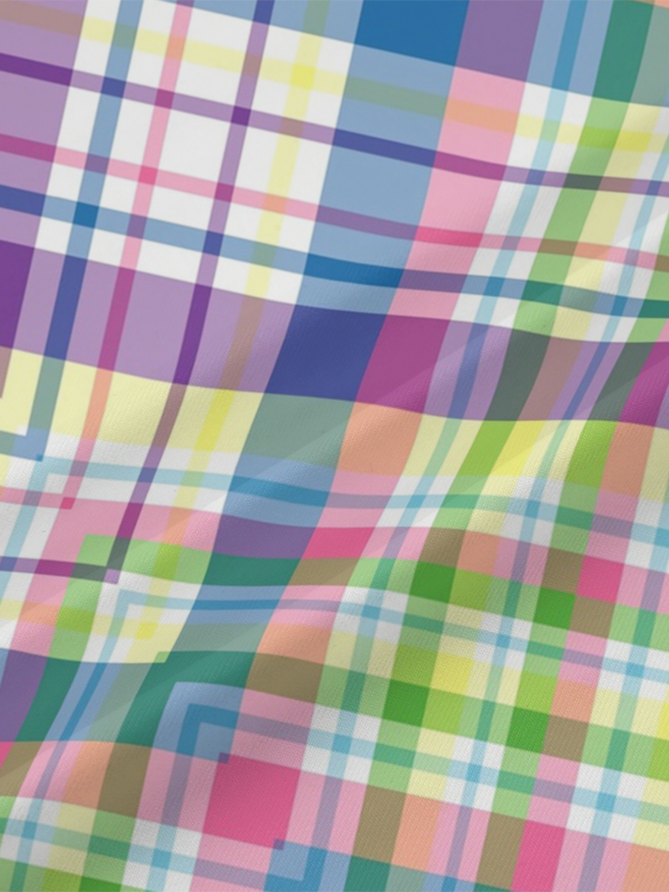 Rainbow Plaid V-Neck Bodycon Midi Dress