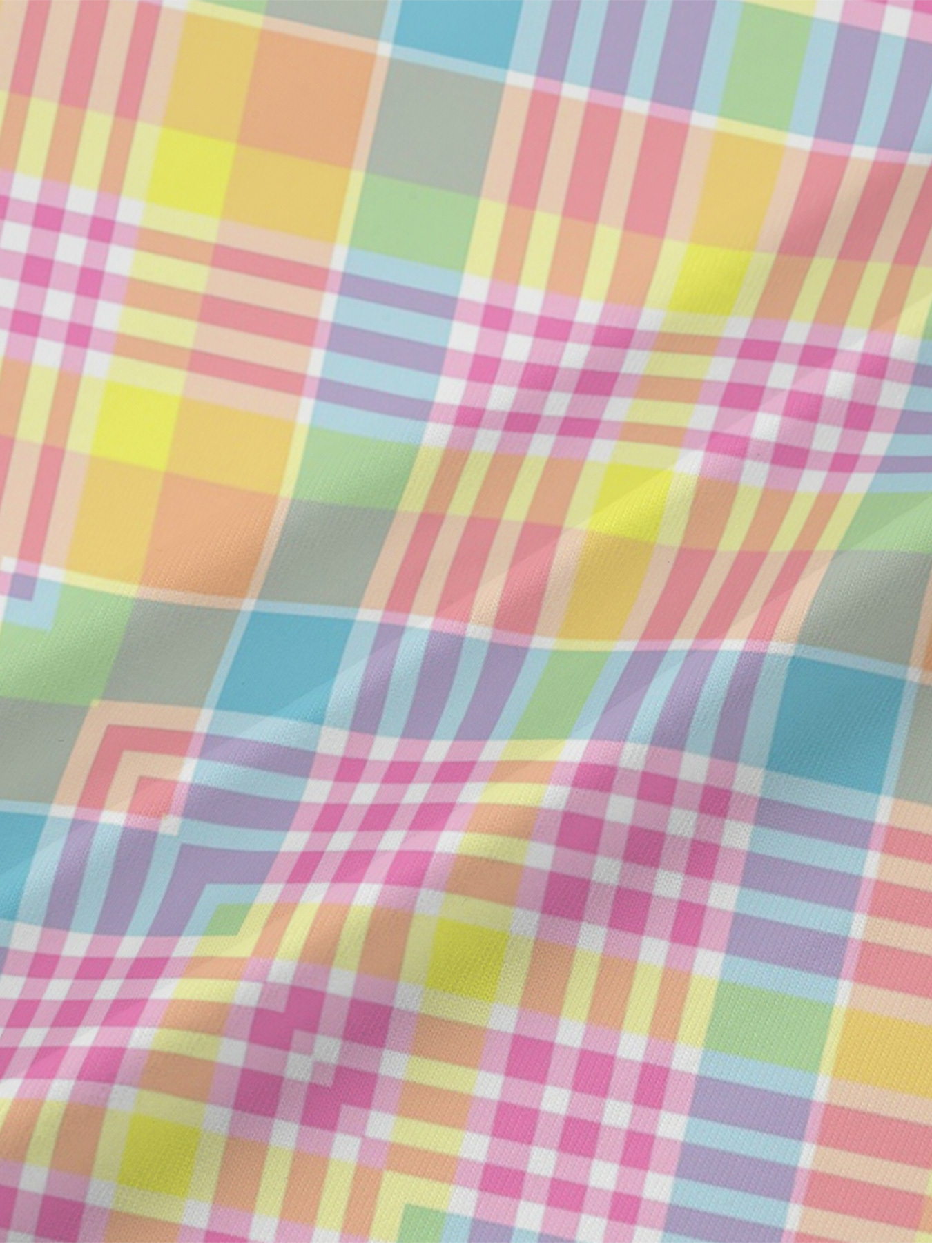 Pastel Plaid V-Neck Bodycon Midi Dress