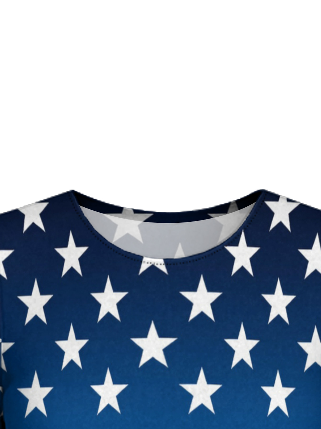 Patriotic Christian Flare Sleeve Bodycon Midi Dress