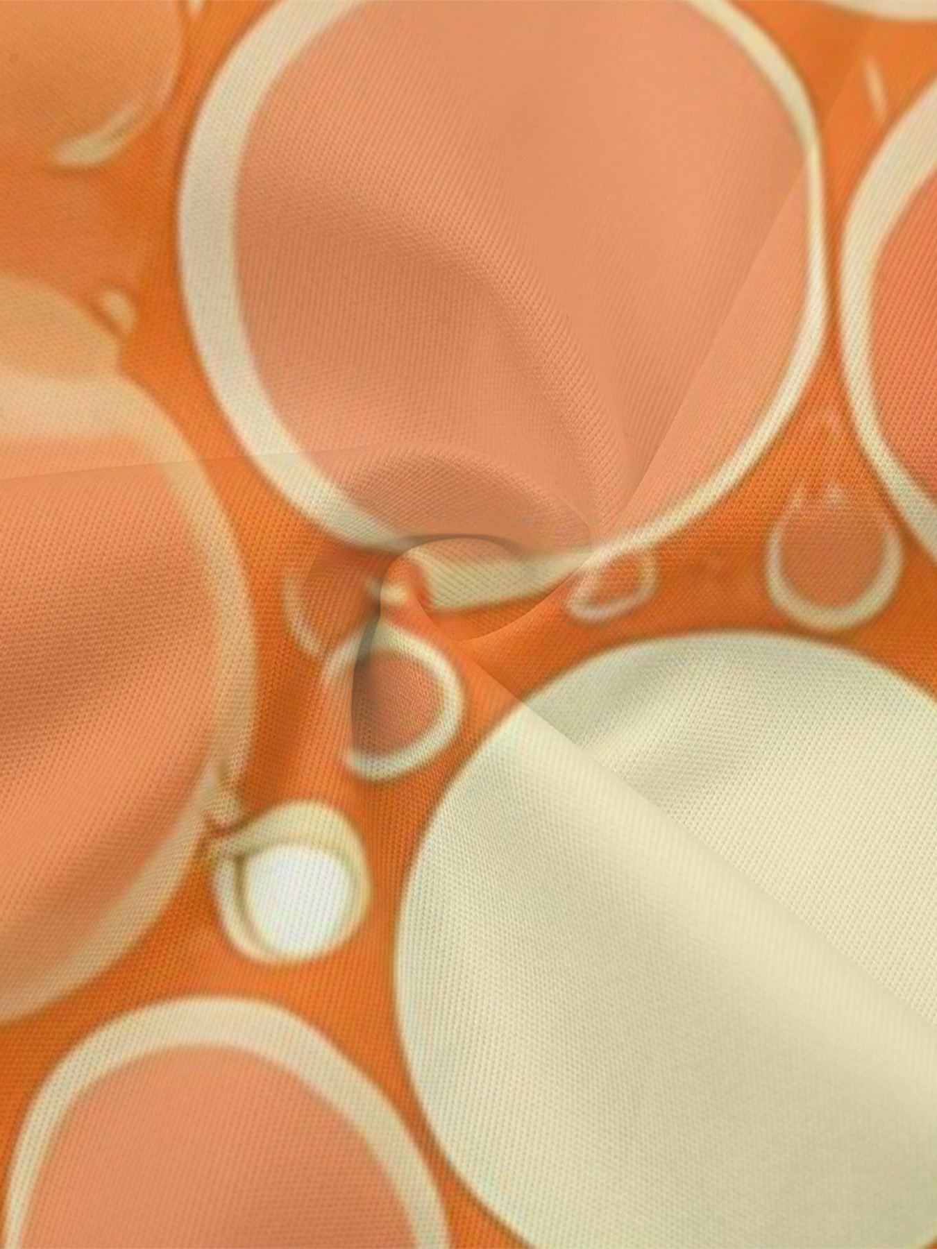 Orange Polka Dot Sleeveless Halter Jumpsuit