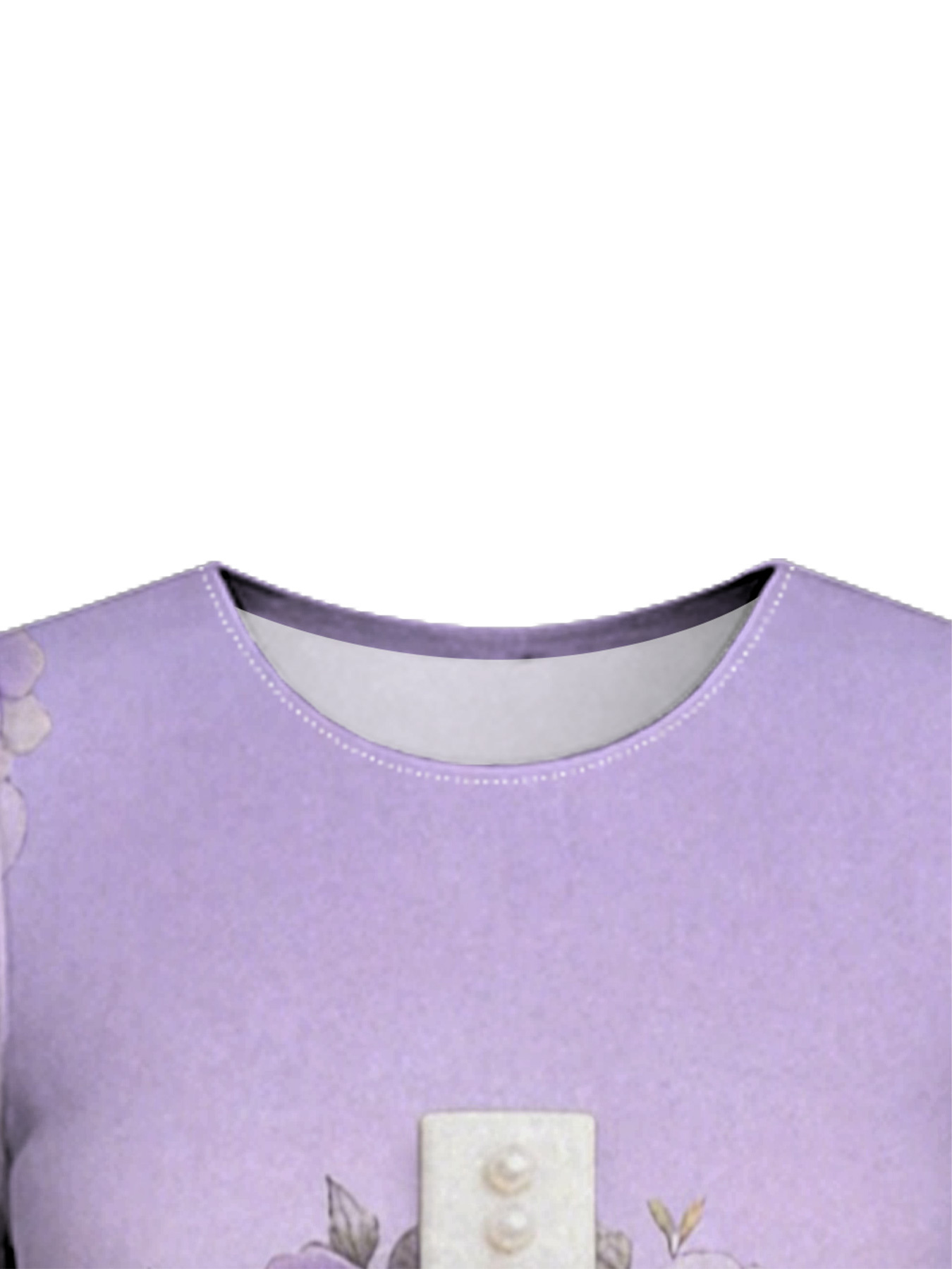 Ombre Purple-Blue Pearl Cross Easter Flare Sleeve Bodycon Midi Dress