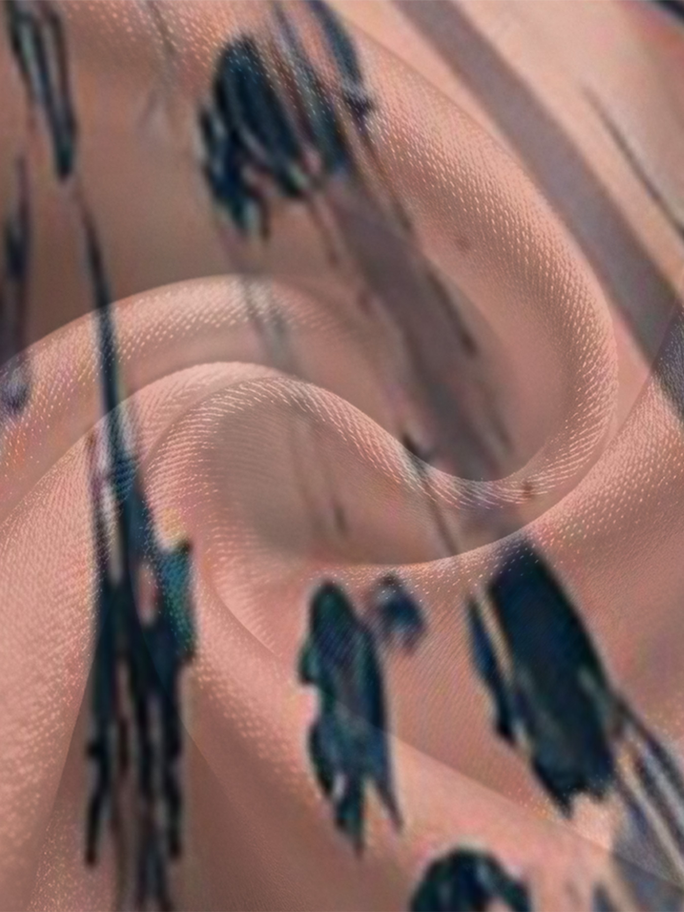 Exotic Abstract Animal Long Sleeve Zip-Up Jumpsuit 