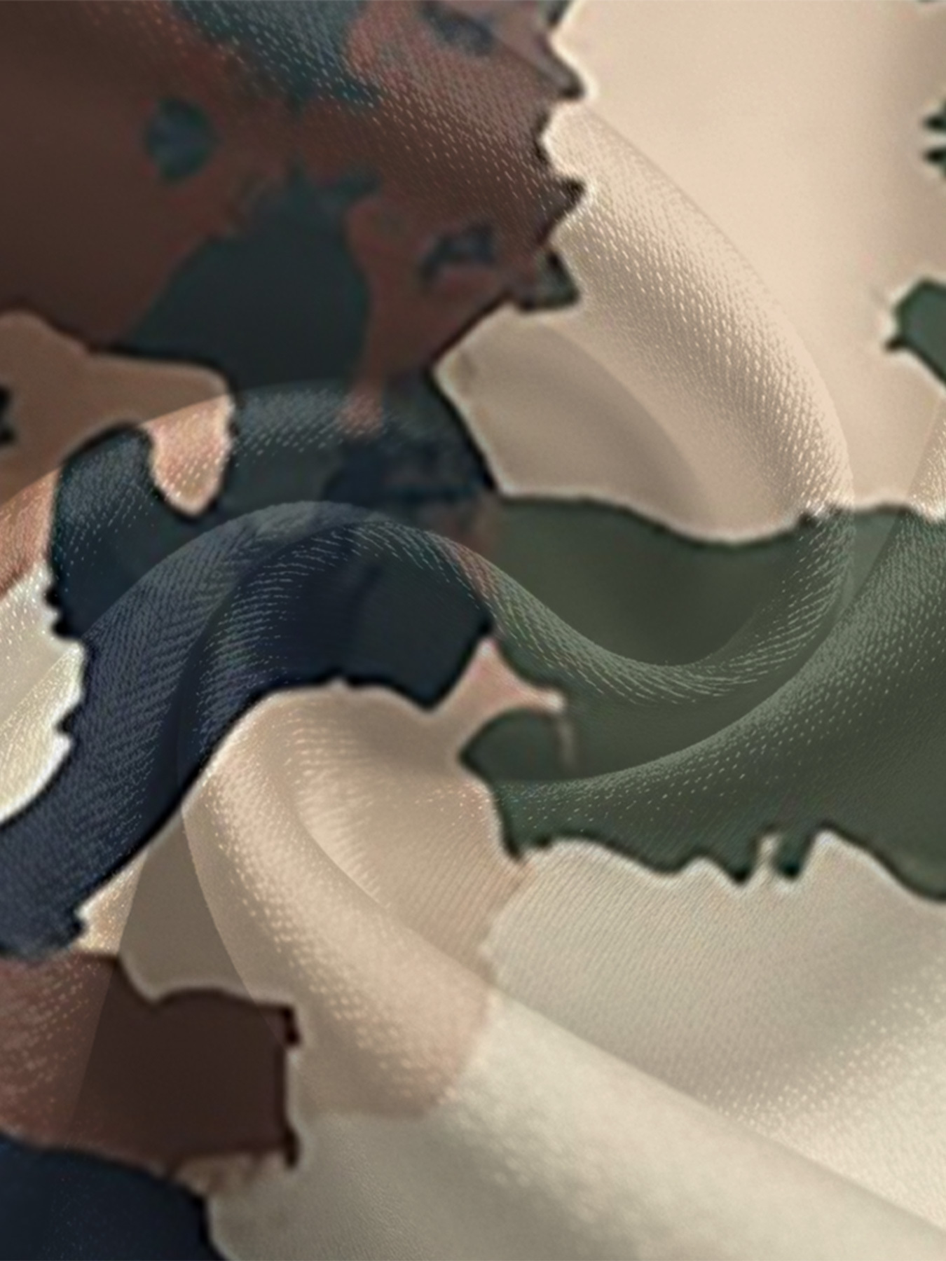 Desert Camouflage Long Sleeve Zip-Up Jumpsuit 