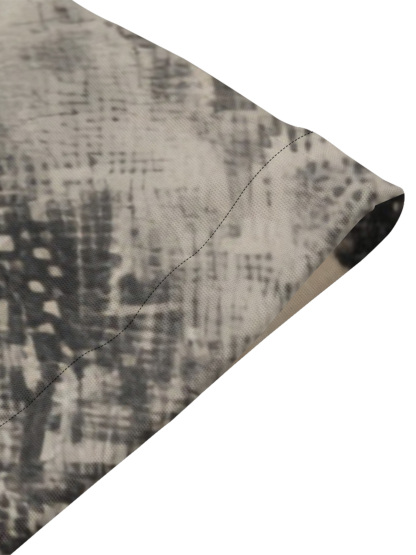 Black & White Animal Flare Sleeve Bodycon Midi Dress EFG1493