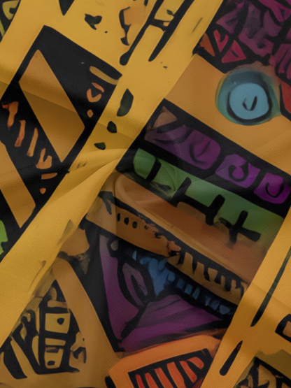 Vibrant African Tribal Print Off-Shoulder Jumpsuit