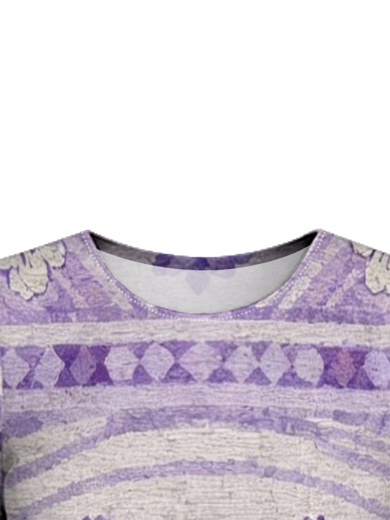 Purple Geometric Floral Flare Sleeve Bodycon Midi Dress DCB840