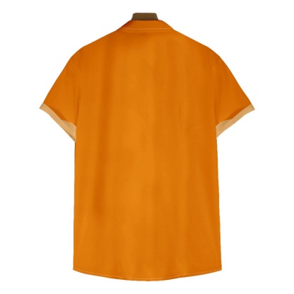 Men Halloween Shirts Short Sleeve Pocket Shirts QL64213A02