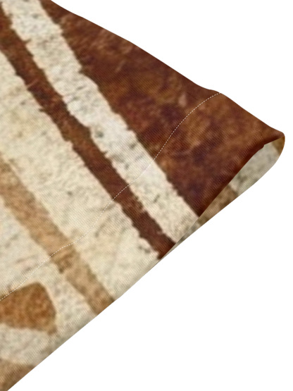 Tan Floral Stripe Flare Sleeve Bodycon Midi Dress NML963