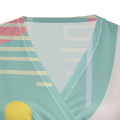 [Copy]Dusty Pink Cap Sleeve V-Neck Midi Dress