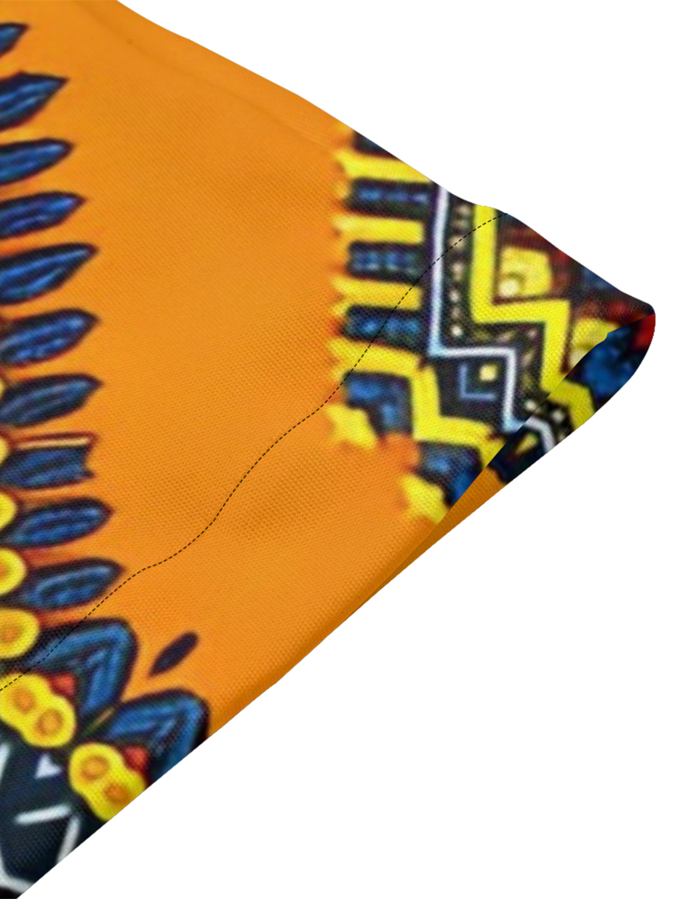 African Tribal Flare Sleeve Bodycon Midi Dress IOJ85689