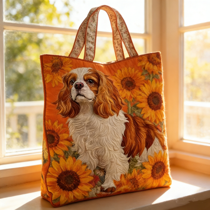 Cavalier Sunflower Quilted Tote Bag GVKL4829