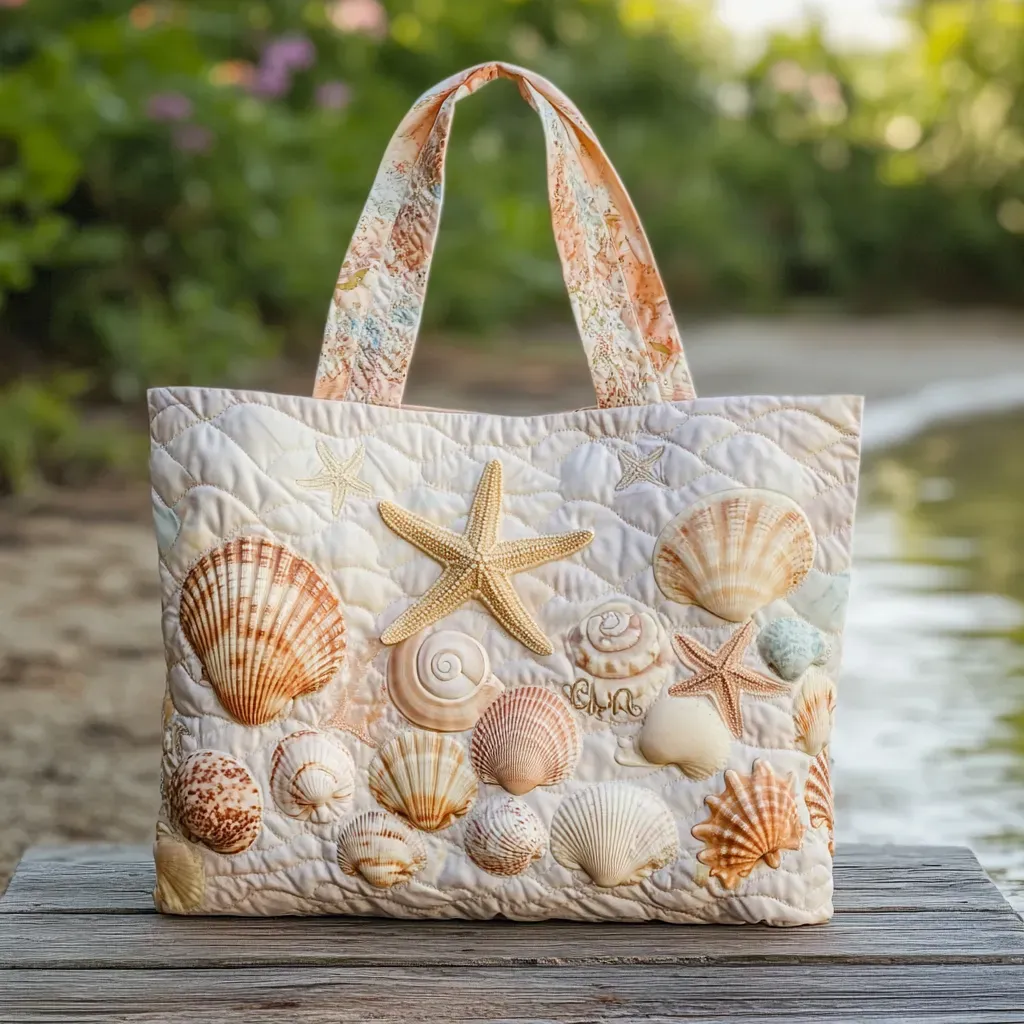 Adorable Shih Tzu Quilted Tote Bag