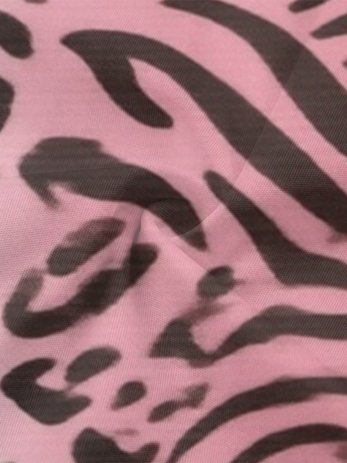 Pink Gradient Zebra-Leopard Sleeveless Halter Jumpsuit