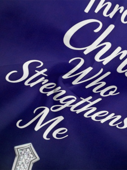 Blue Iris Christian Verse Flare Sleeve Bodycon Midi Dress