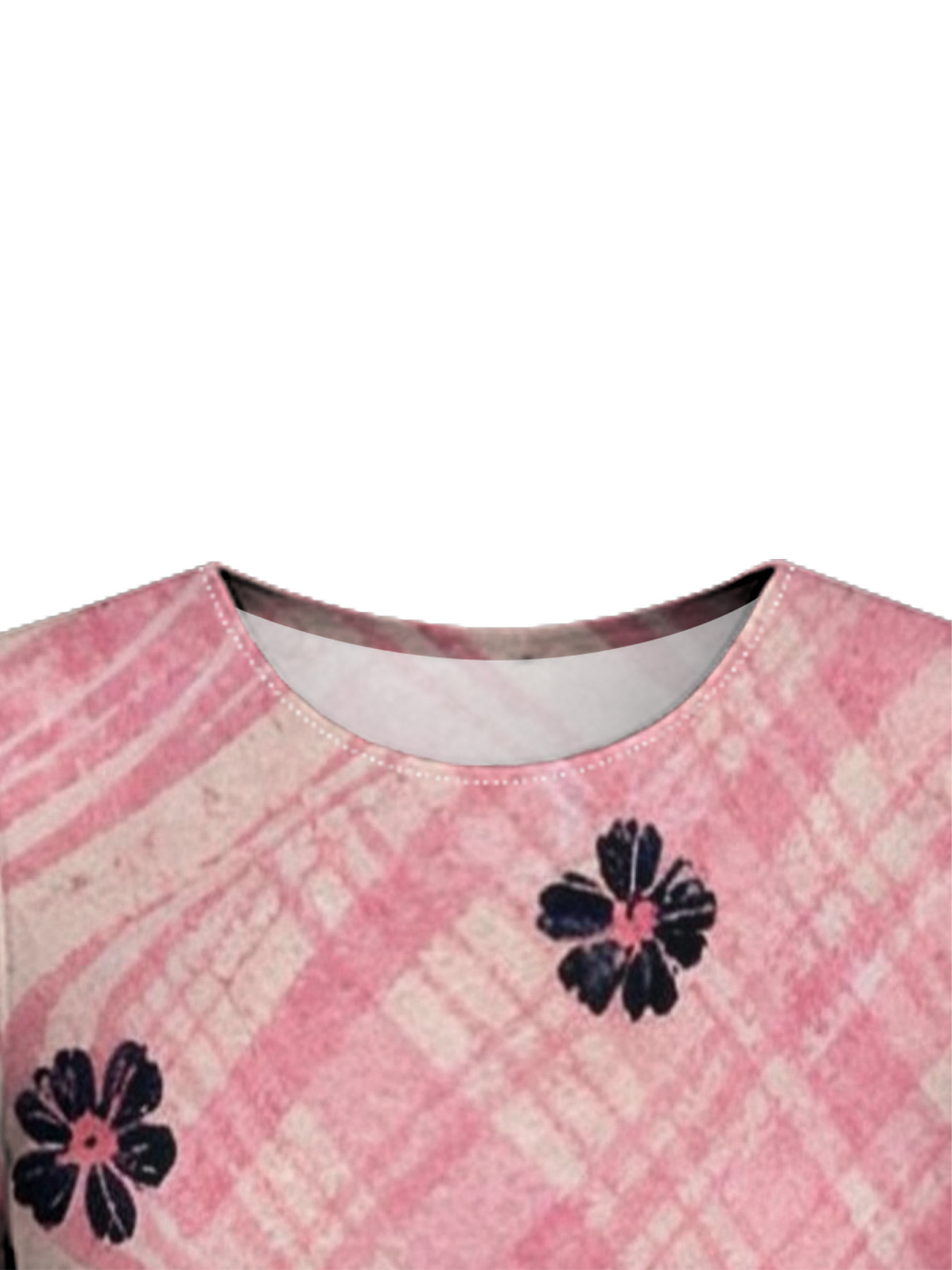 Pink Navy Floral Flare Sleeve Bodycon Midi Dress RQP531