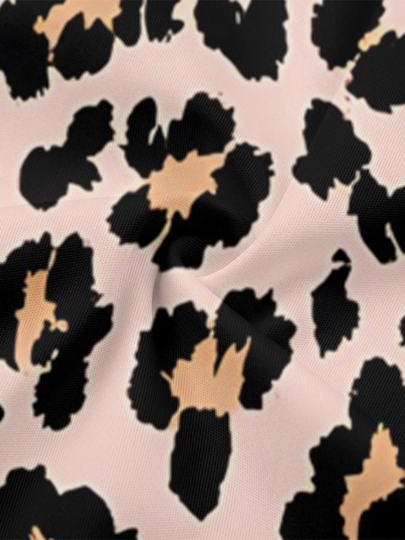 Pink Leopard Sleeveless Halter Jumpsuit