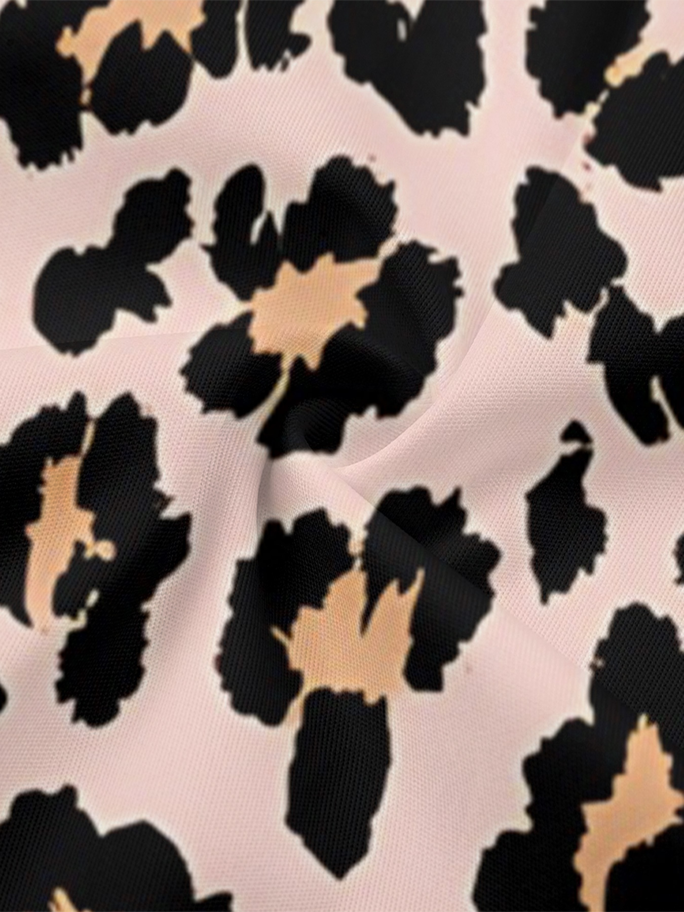 Pink Leopard Sleeveless Halter Jumpsuit