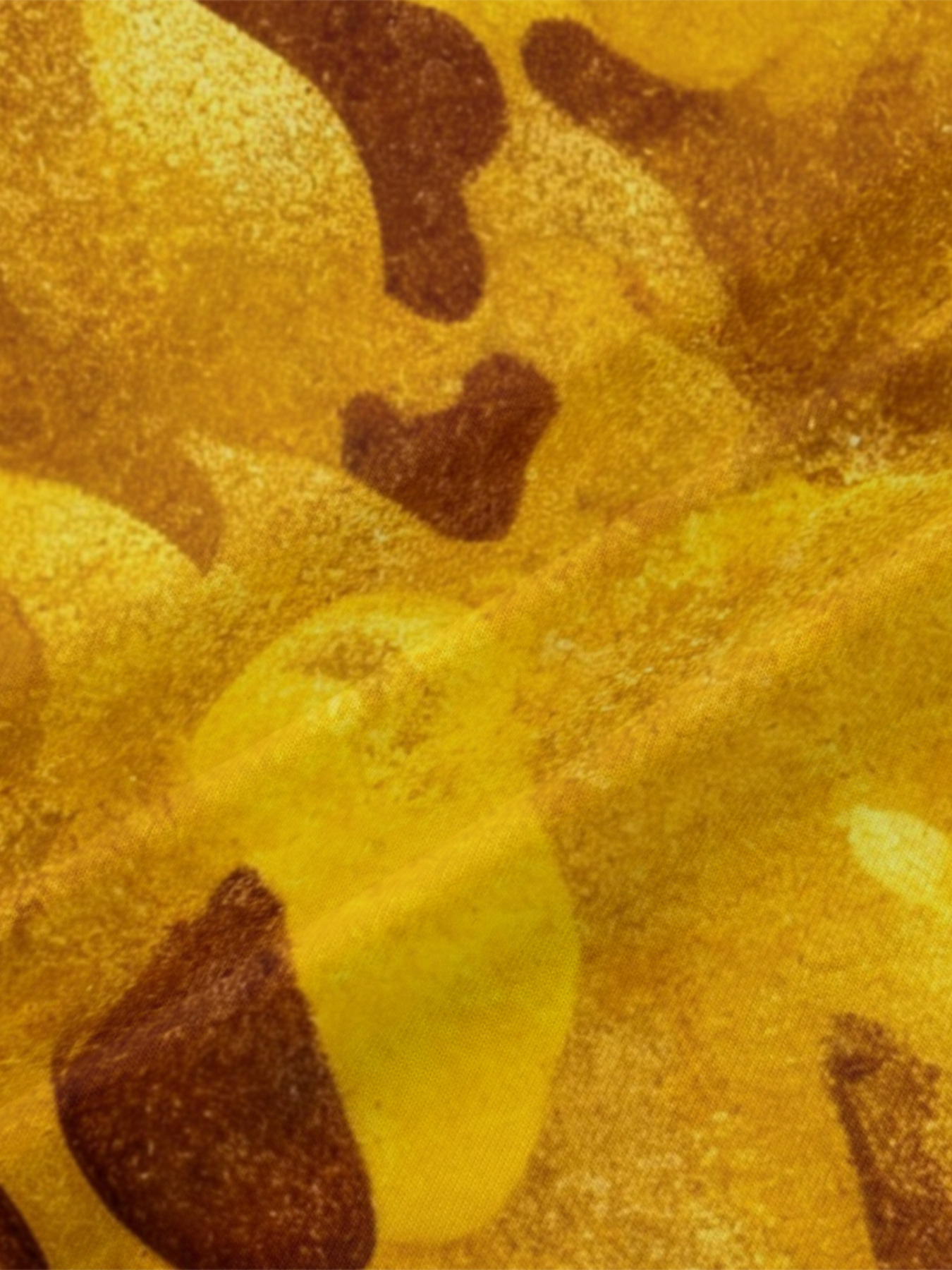 Yellow & Brown Camouflage V-Neck Bodycon Midi Dress JKP5931