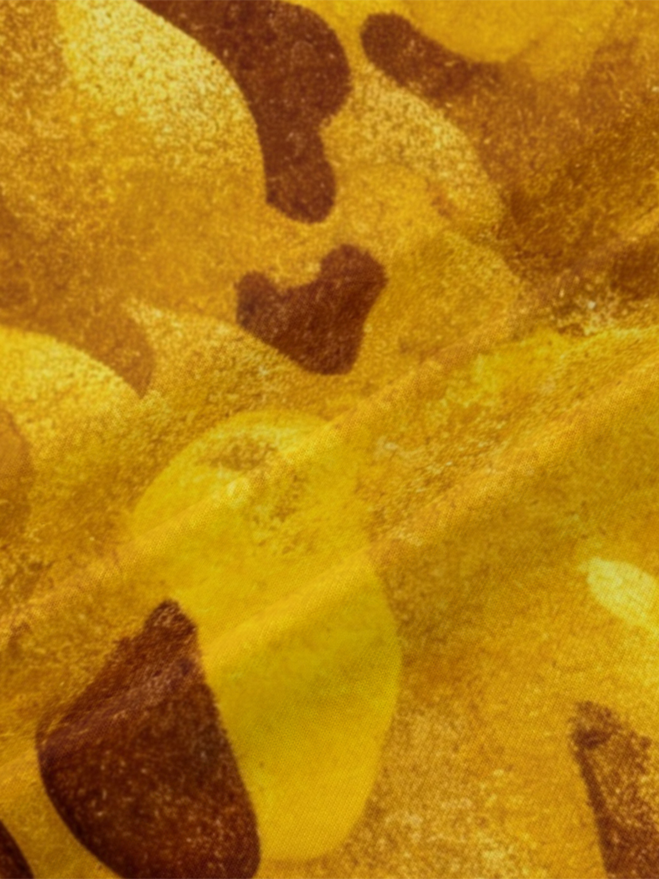 Yellow & Brown Camouflage V-Neck Bodycon Midi Dress JKP5931