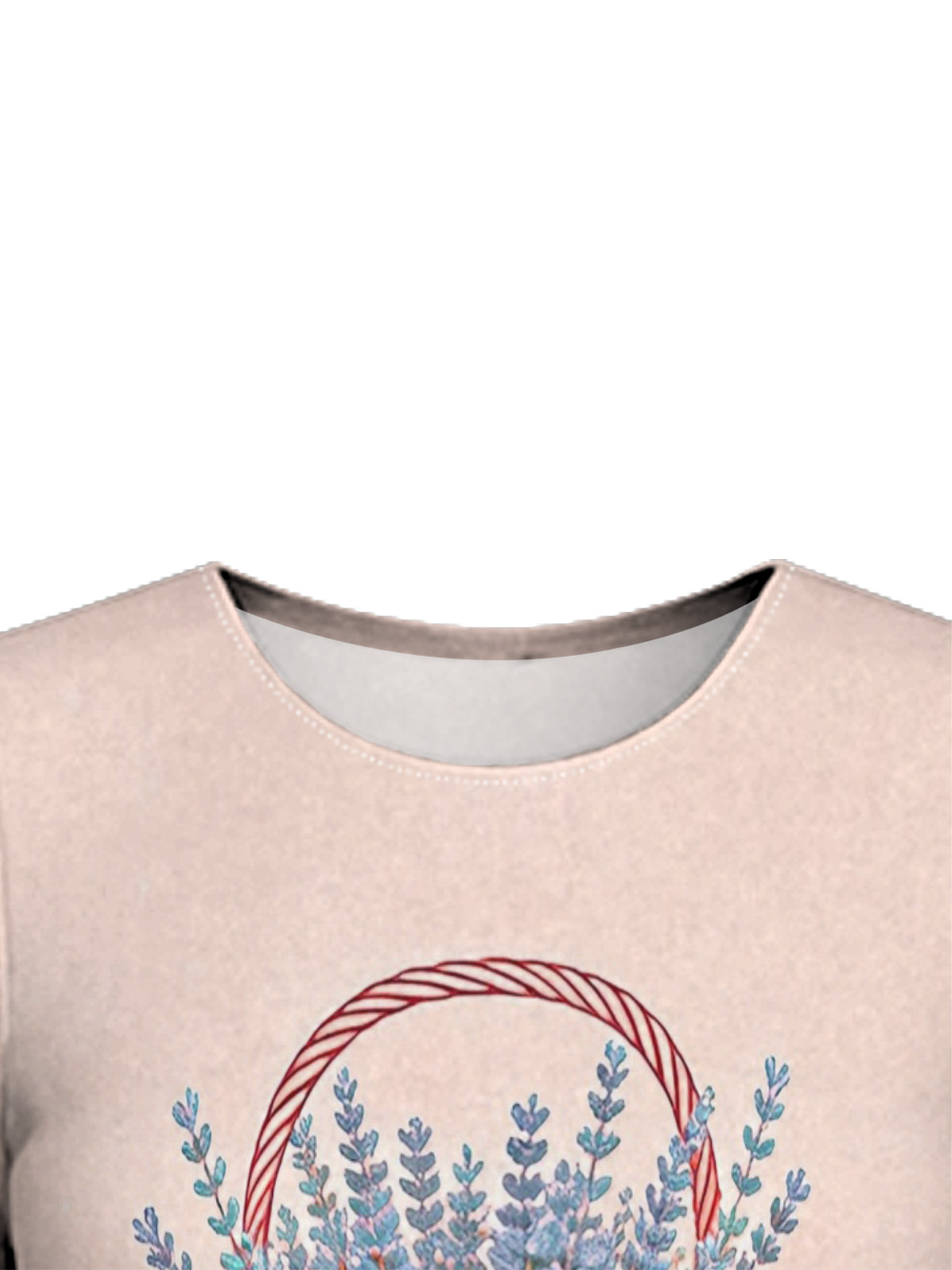 Ombre Pink-Green Lavender Cross Easter Flare Sleeve Bodycon Midi Dress