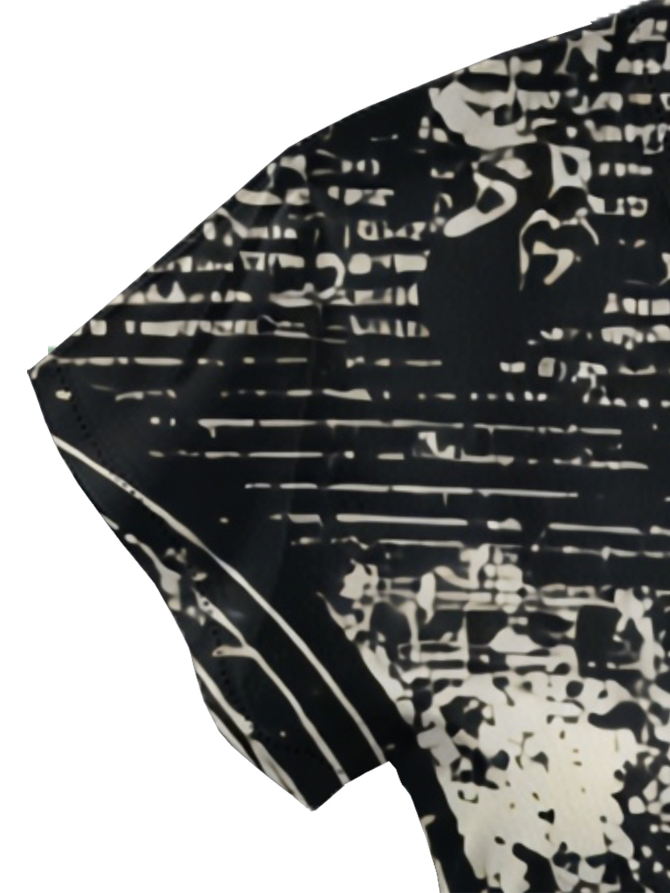 Statue of Liberty Newspaper Cap Sleeve V-Neck Midi Dress