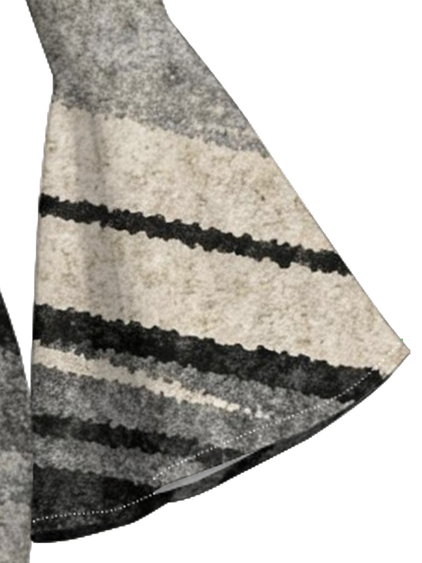 Grey Floral Flare Sleeve Bodycon Midi Dress PON420