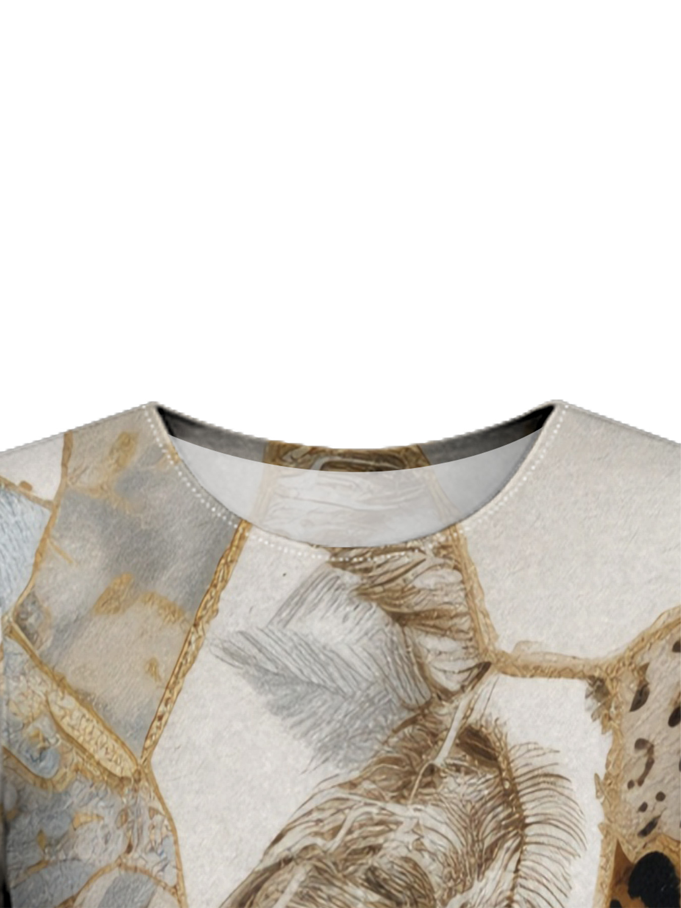 Luxury Patchwork Animal Flare Sleeve Bodycon Midi Dress GHI2564