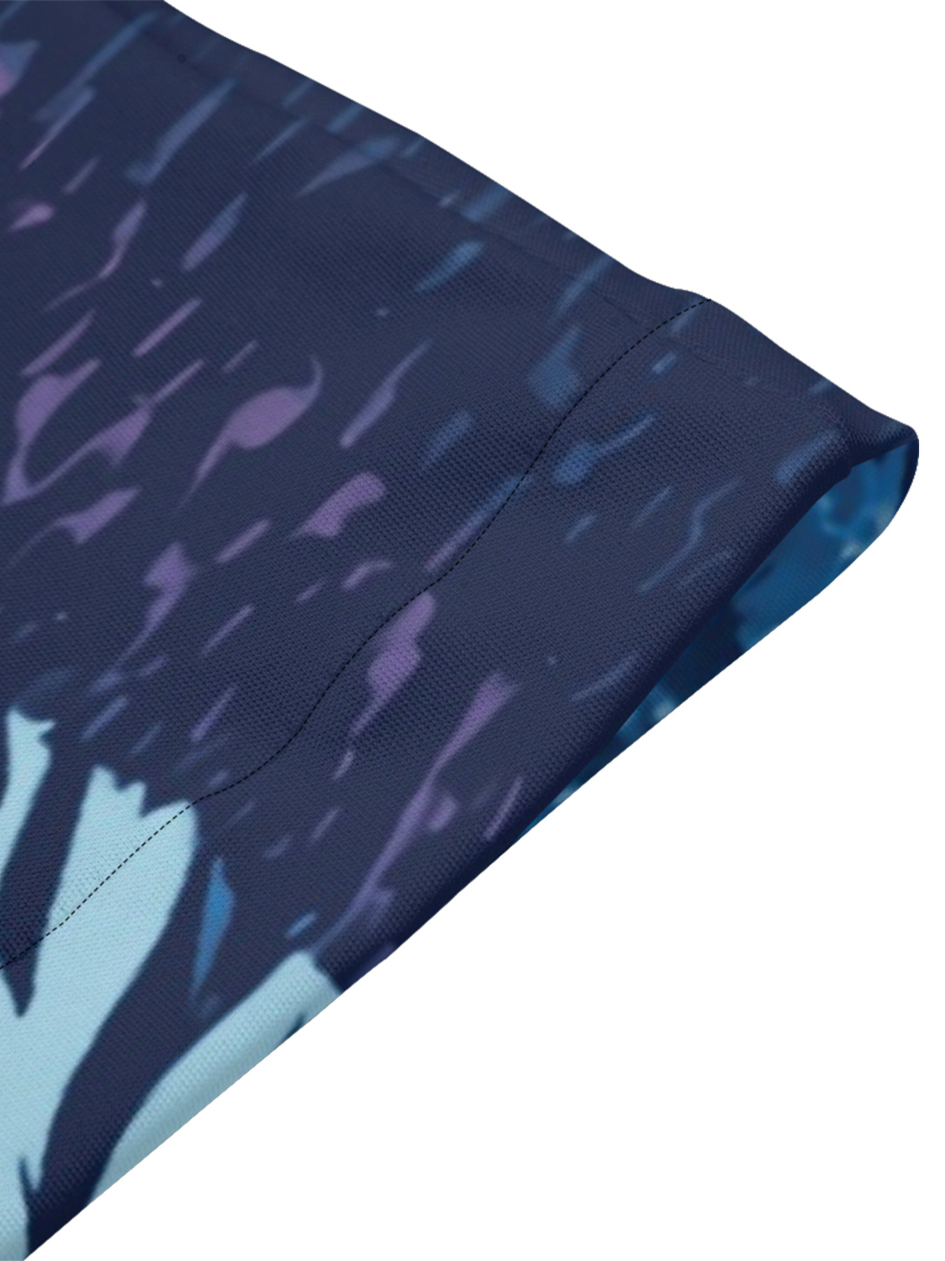 Blue Animal Print Patchwork Flare Sleeve Bodycon Midi Dress