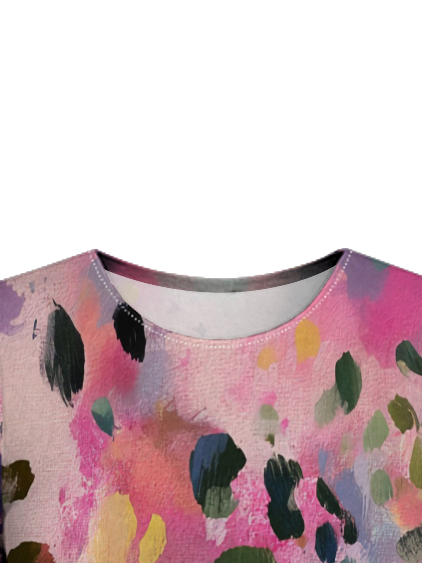 Multicolor Watercolor Flare Sleeve Bodycon Midi Dress MNO4786