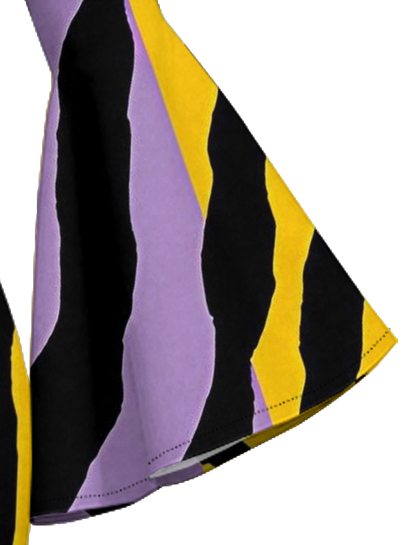 Multicolor Animal Flare Sleeve Bodycon Midi Dress CEF2564