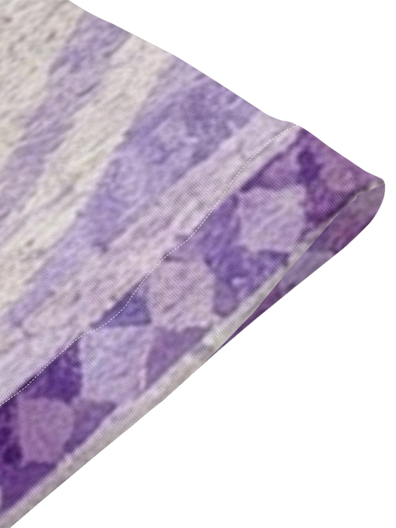 Purple Geometric Floral Flare Sleeve Bodycon Midi Dress DCB840