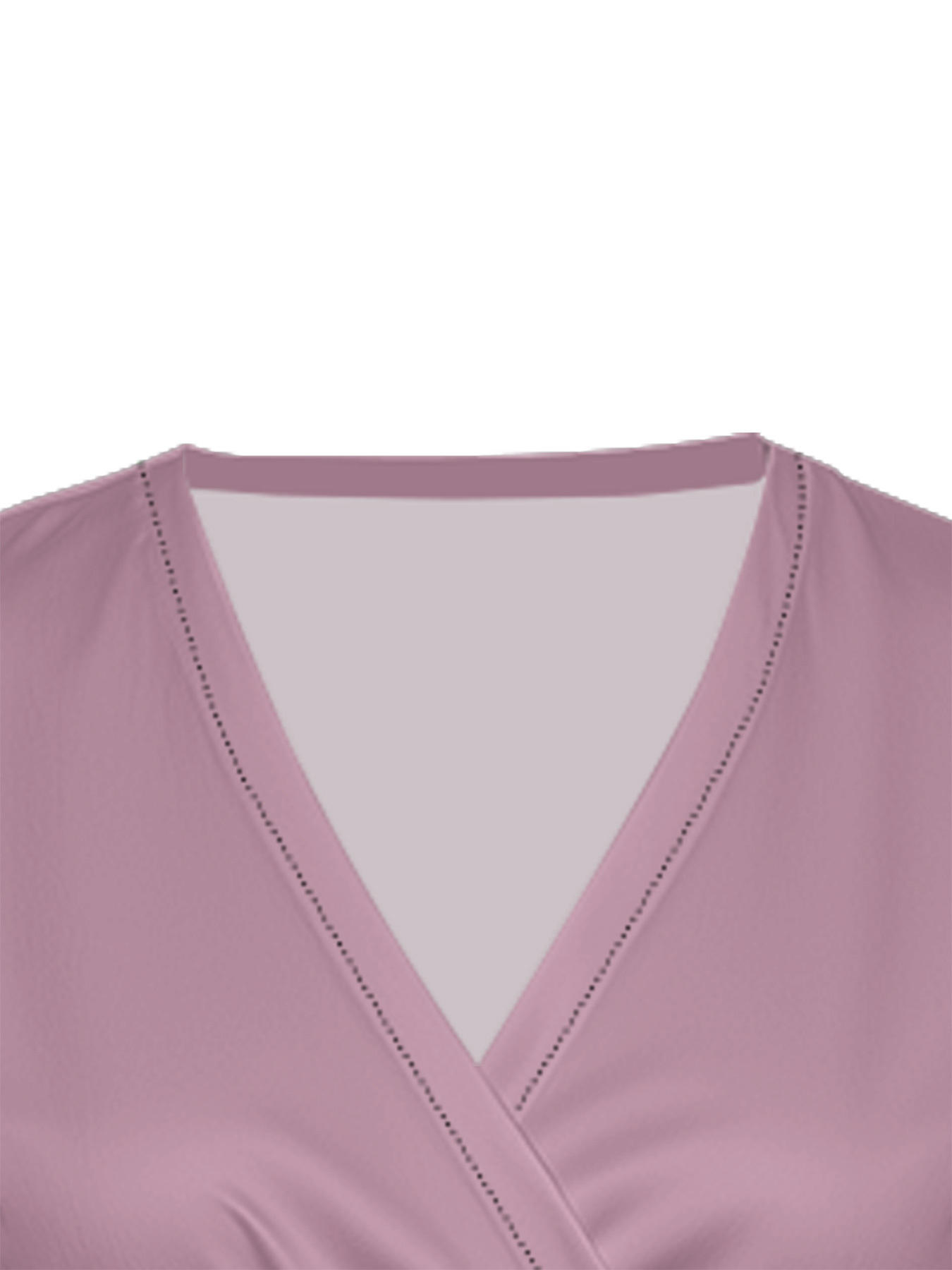 Dusty Pink Cap Sleeve V-Neck Midi Dress