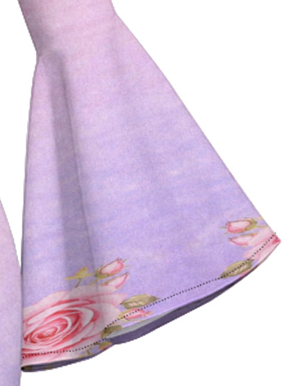 Pink Rose Gold Cross Christian Flare Sleeve Bodycon Midi Dress