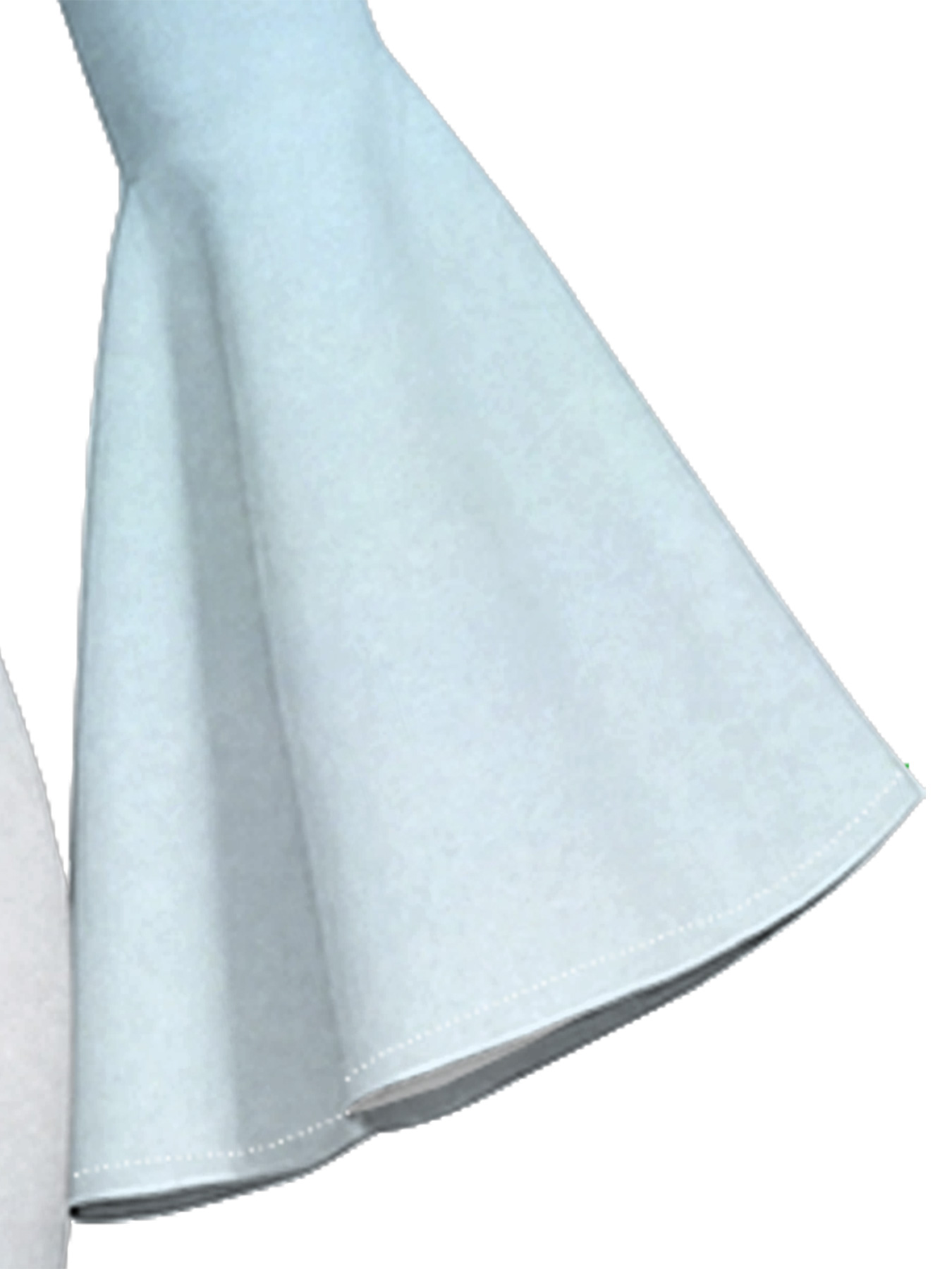 Ombre Blue-White Gold Cross Easter Flare Sleeve Bodycon Midi Dress