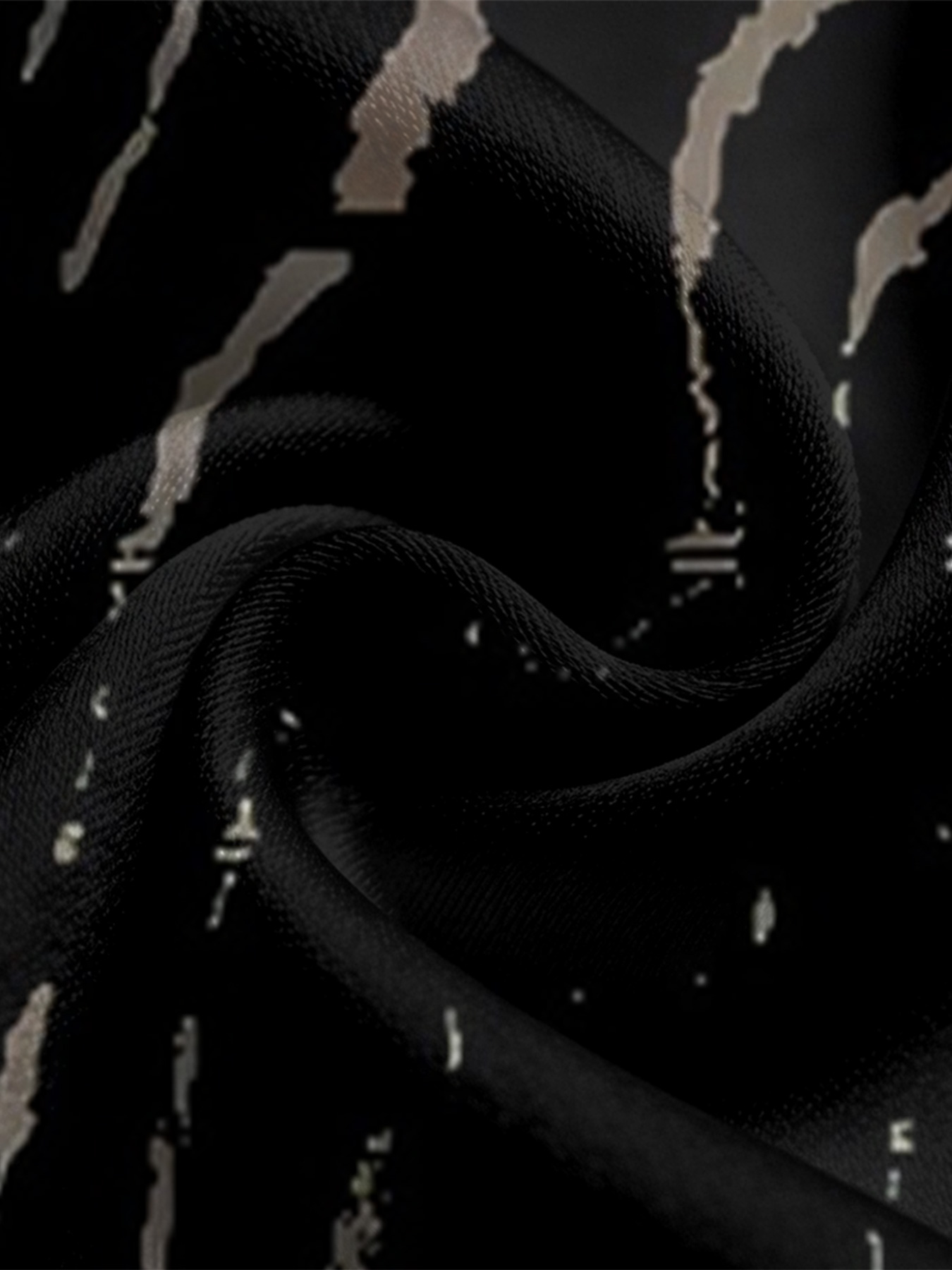 Zebra Stripe Long Sleeve Zip-Up Jumpsuit