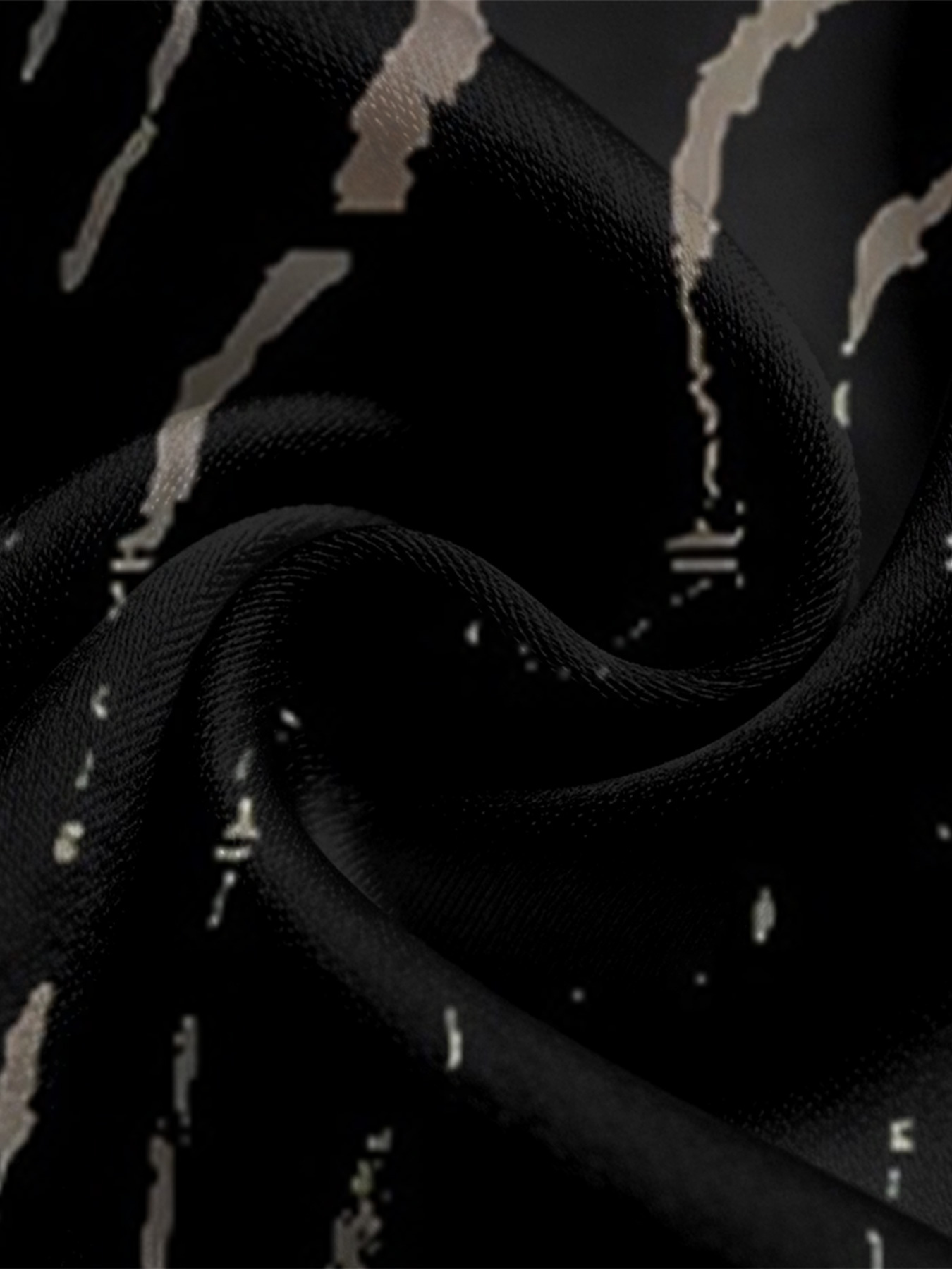 Zebra Stripe Long Sleeve Zip-Up Jumpsuit