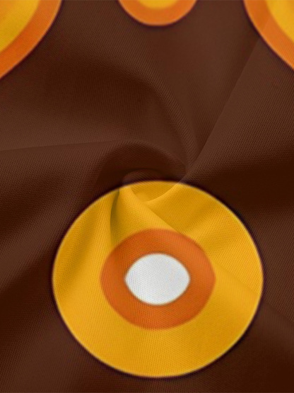 Earth Tone Geometric Sleeveless Halter Jumpsuit