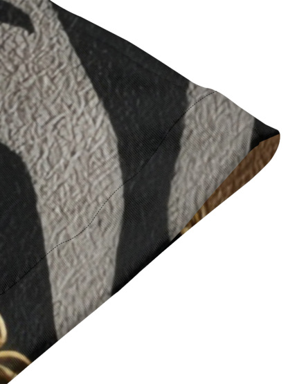 Brown & Gold Leopard Flare Sleeve Bodycon Midi Dress JKL3675