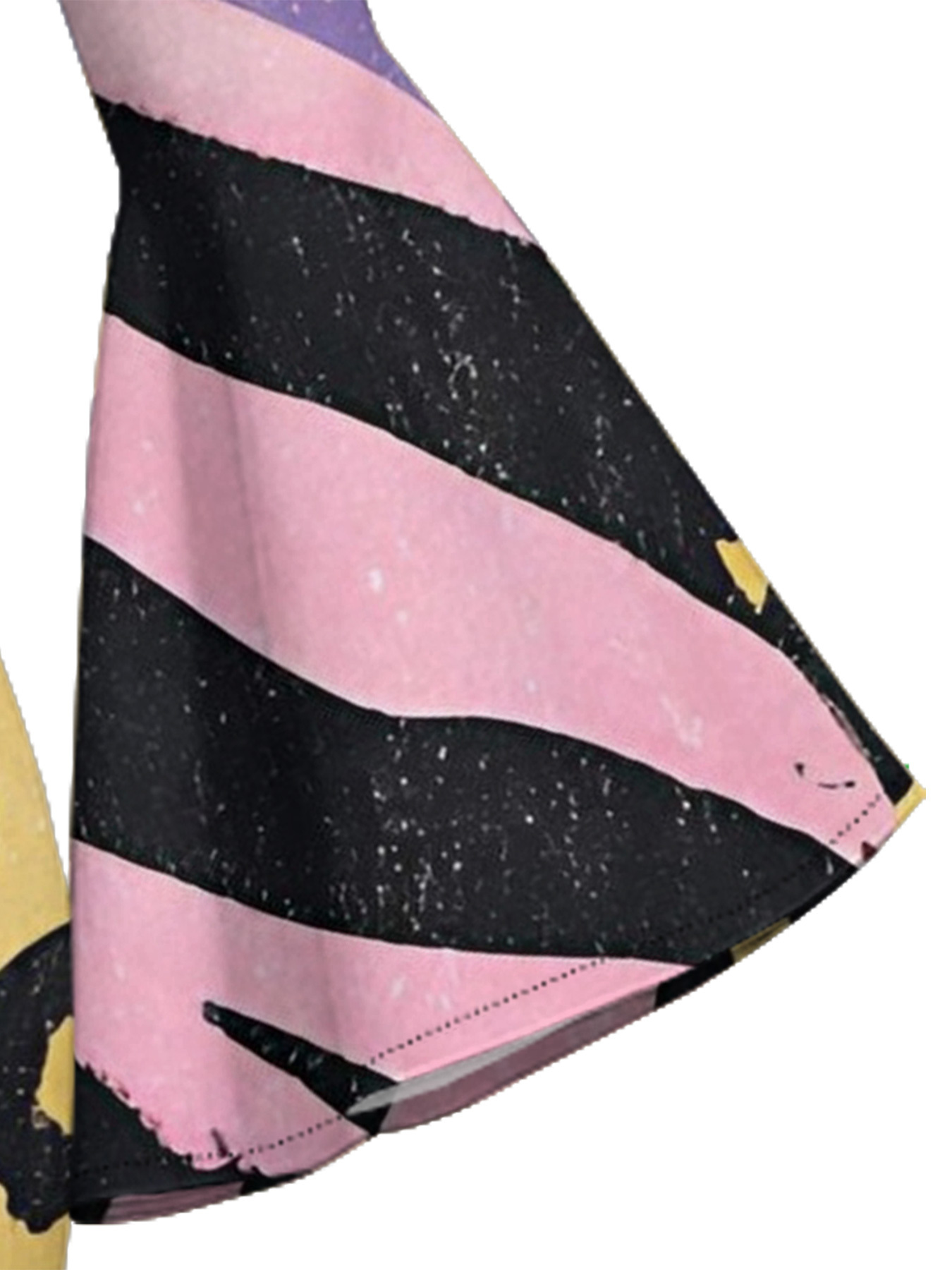 Multicolor Watercolor Animal Flare Sleeve Bodycon Midi Dress DEG3675