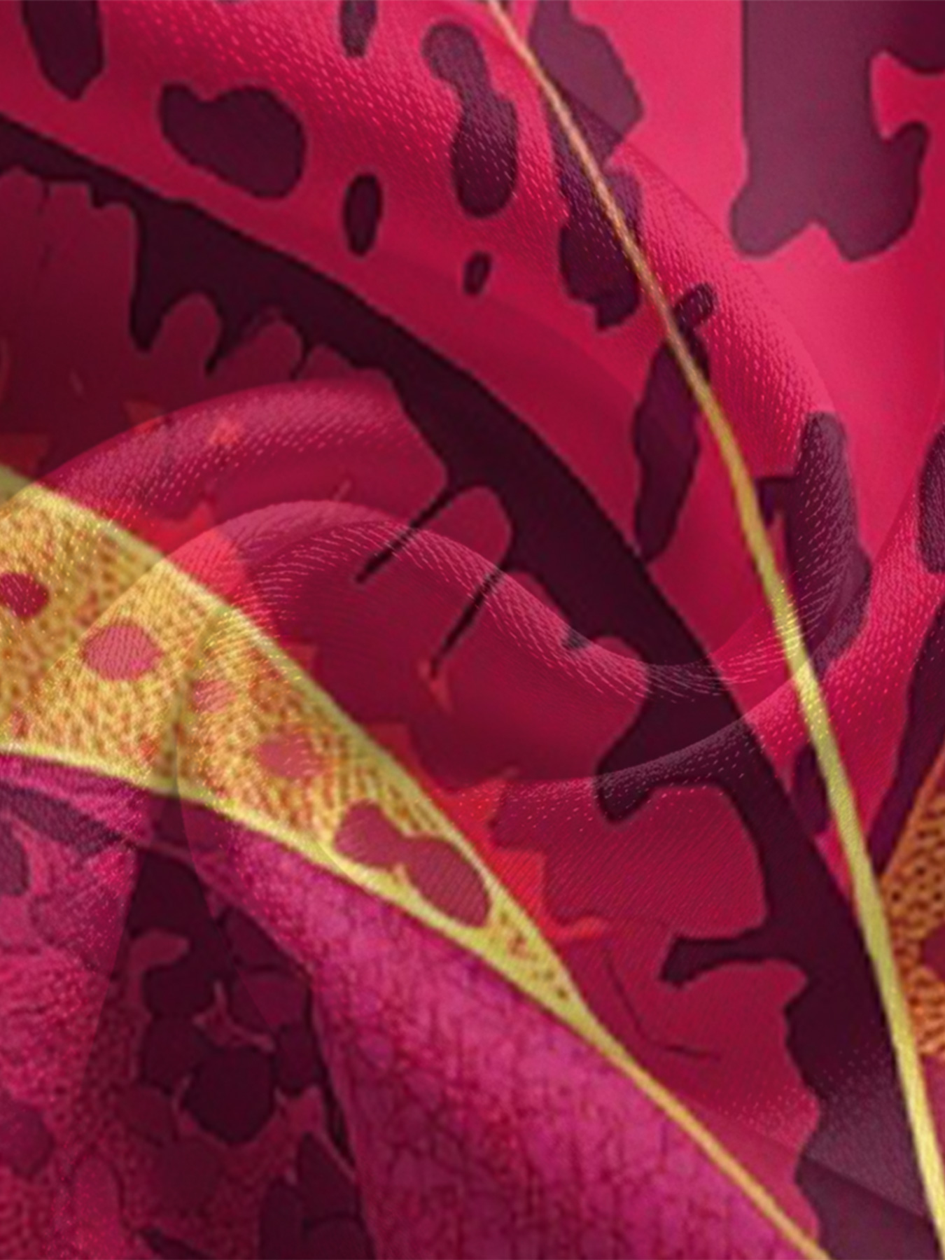 Pink & Orange Leopard Stripe Long Sleeve Zip-Up Jumpsuit 